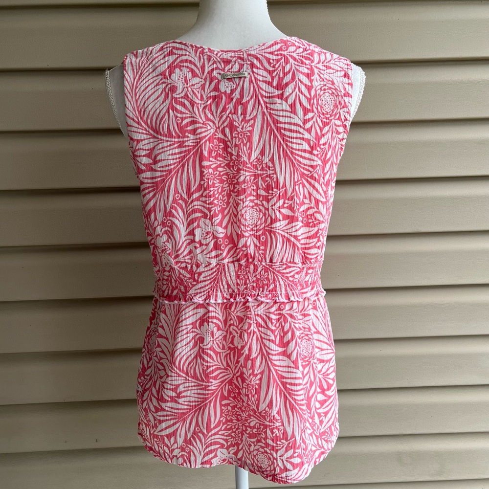 •Columbia• Sleeveless Crinkly Popover Blouse - Size Medium - Picture 6 of 9